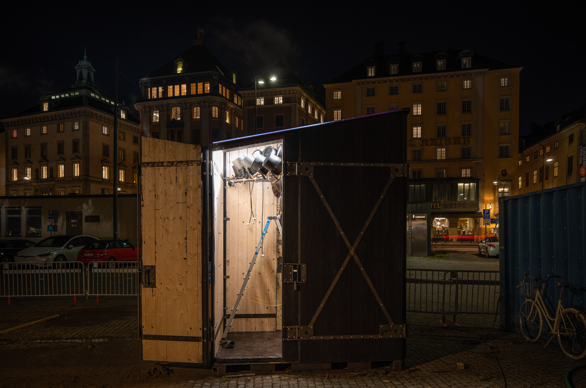 belysningshus vid Kinneviksgranen, Skeppsbron Stockholm